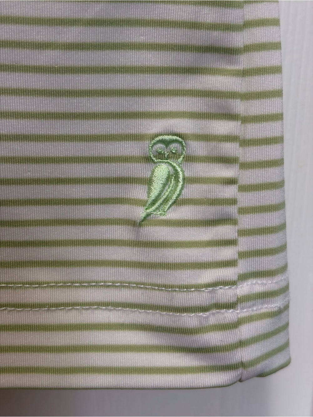 Sport Haley Light Green Striped Polo XL BUST 23” golf top